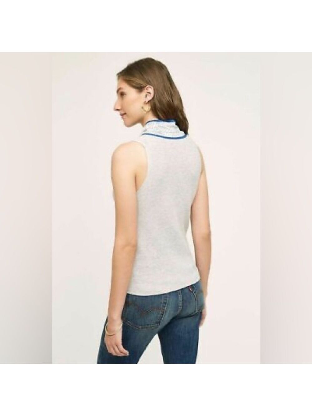 Anthropologie Moth Sleeveless Tank Scarf XS - Picture 9 of 10